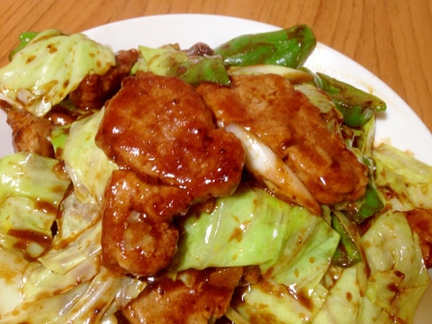 豚ヒレ肉であっさり!回鍋肉!ご馳走です!